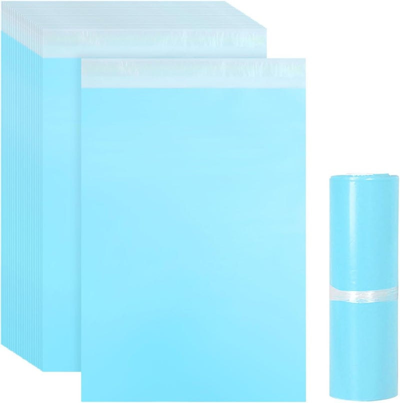 CJZMBSTY Disposable Sanitary Bags for Feminine Products, Pack of 200, Self-Adhesive Sealing, Odor Reducing, Discreet Disposal of Pads, Tampons, Liners (Light Blue) - Image 1